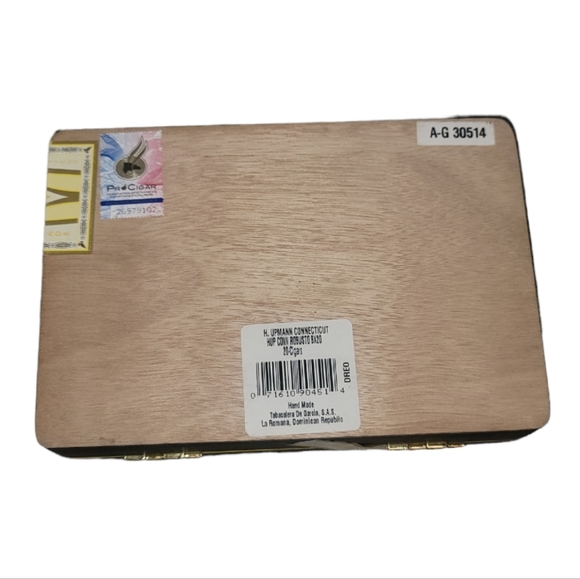 H. Upmann Connecticut EMPTY Wood Cigar Box * Yellow - Picture 7 of 7